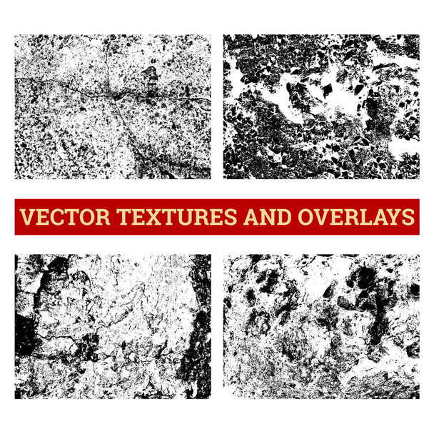 Abstract halftone vector illustration. Grunge textures and overlays for background and design. - Vector, Image