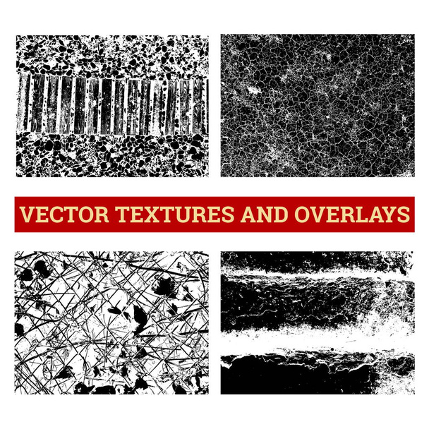 Abstract halftone vector illustration. Grunge textures and overlays for background and design. - Vector, Image