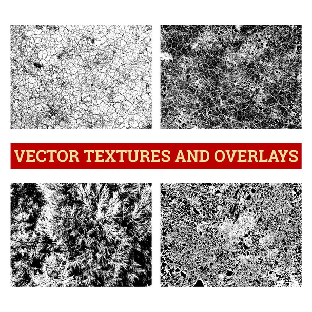 Ilustración abstracta de vectores de medio tono. Texturas grunge y superposiciones para fondo y diseño
. - Vector, Imagen