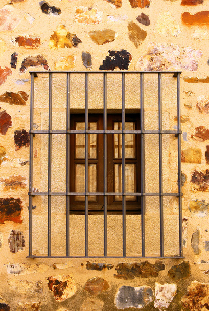 Détail d'une vieille fenêtre, Caceres, Espagne
 - Photo, image