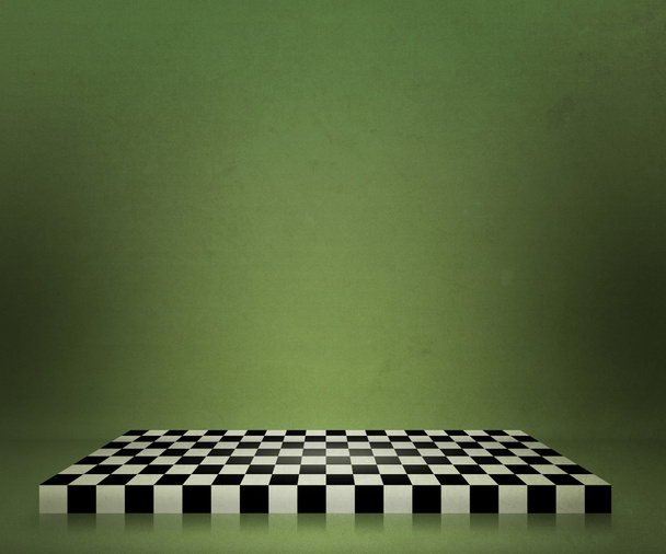 Green Chessboard Stage Arrière-plan
 - Photo, image