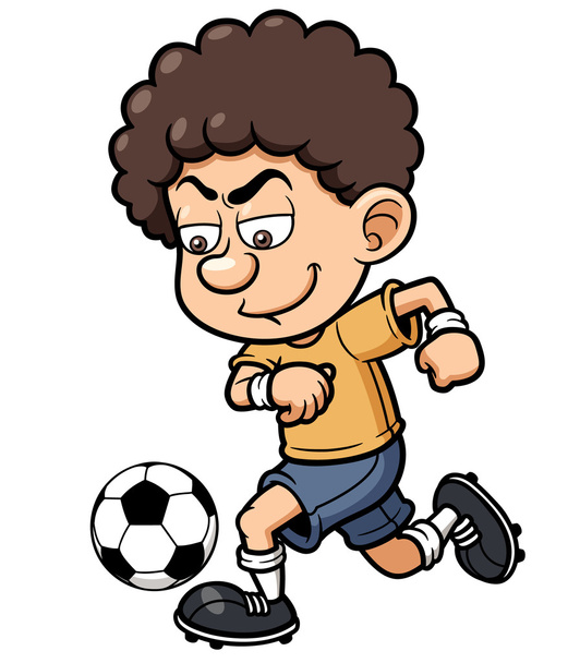 Soccer player - Wektor, obraz