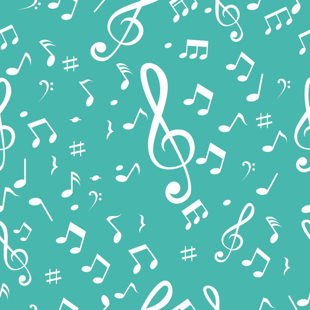 Music seamless background  - Vector, Image