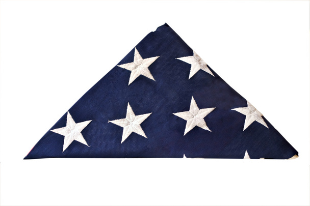Folded American Flag - Foto, Imagem