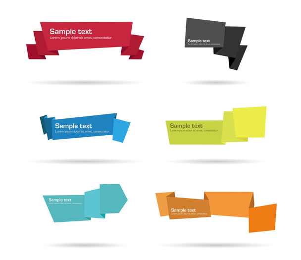 etiquetas de papel origami
 - Foto, Imagen