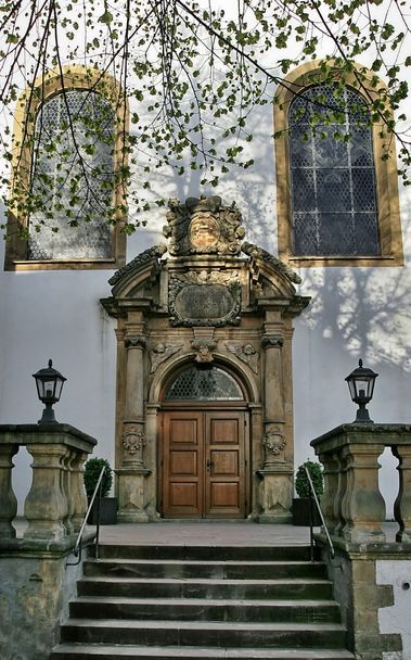 Main entrance Kapuziner Kirche Paderborn - Photo, Image
