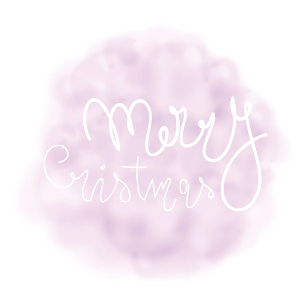 ピンクのメリークリスマステンプレートデザイン - 写真・画像