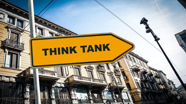 Panneau de signalisation à Think Tank - Photo, image