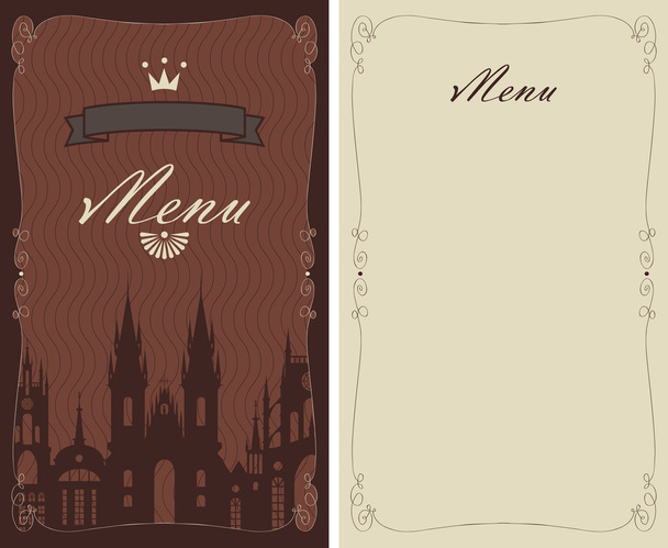 City menu - Vetor, Imagem