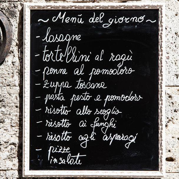 italské menu - Fotografie, Obrázek