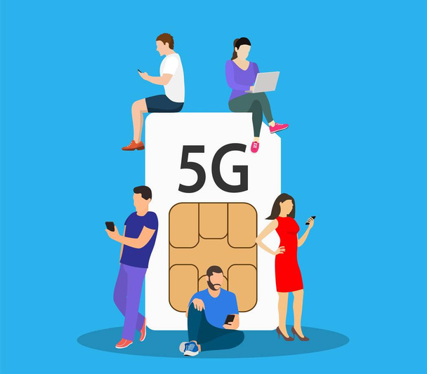 5g technology concept. - Vector, Image