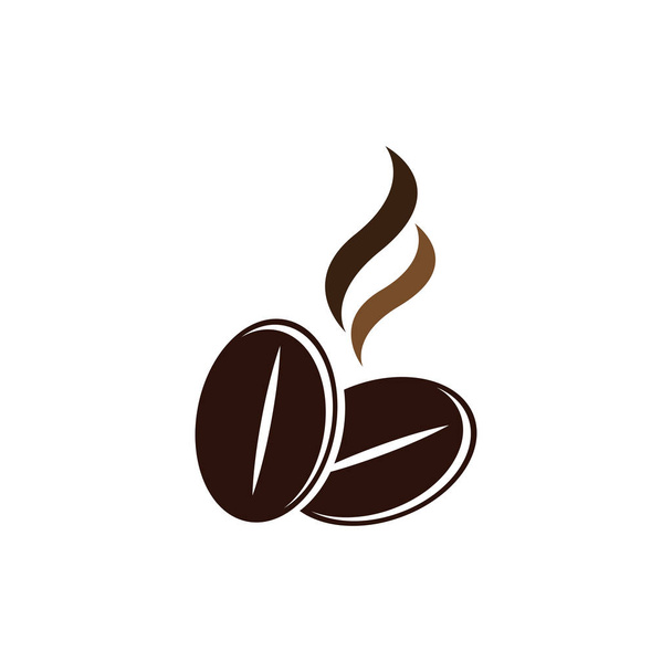 Vektorová káva fazole šablona vektor ikona ilustrace  - Vektor, obrázek
