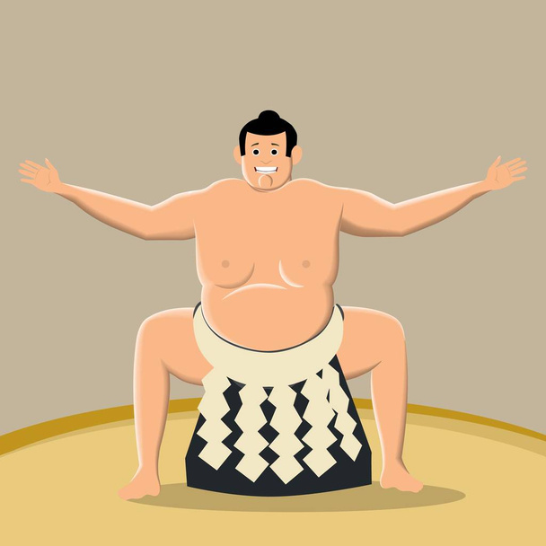 Luchador de sumo, listo para la pelea. Vector
. - Vector, Imagen