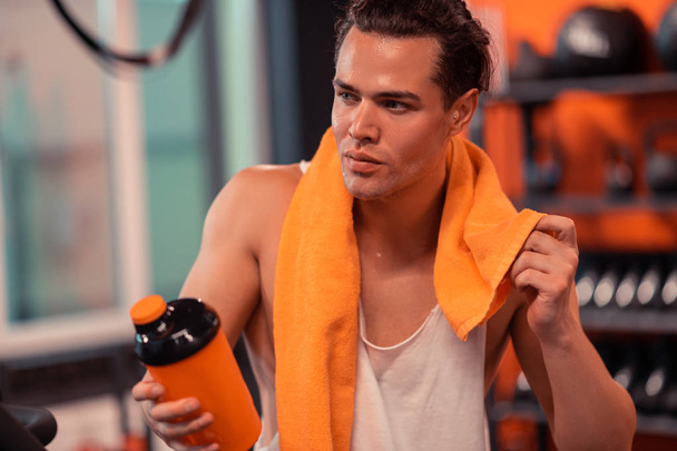 Attractive fit man sweating after the workout - Photo, image