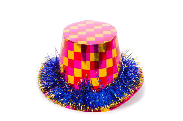 Party klobouk izolované na bílém pozadí - Fotografie, Obrázek