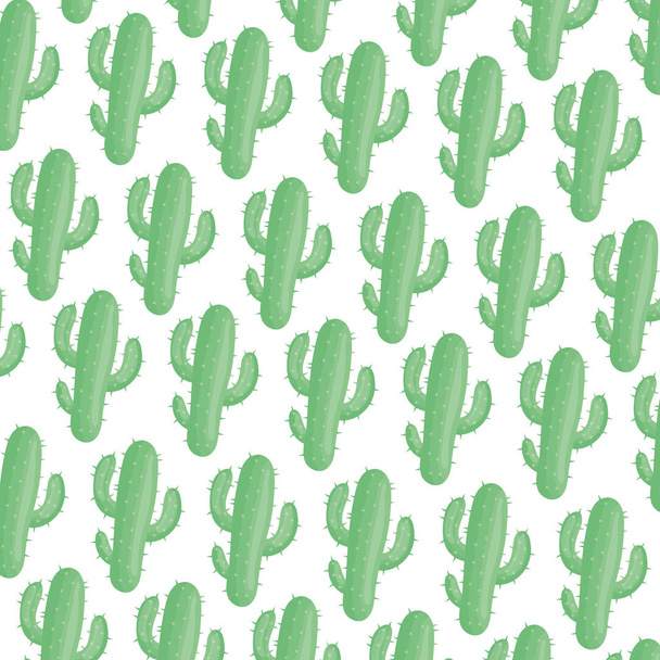 exotics cactus plants natural pattern - Вектор,изображение