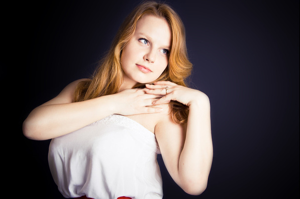portrait of ginger young woman - Photo, Image
