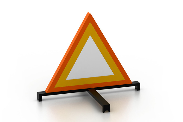 Warning triangle - Foto, afbeelding