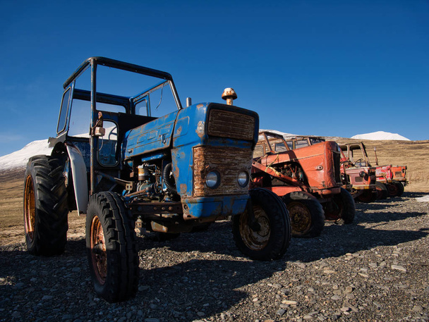 Több szüreti traktorok különböző márkák - Fotó, kép
