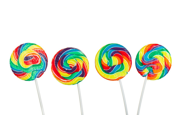 Lollipops in a row - Photo, Image
