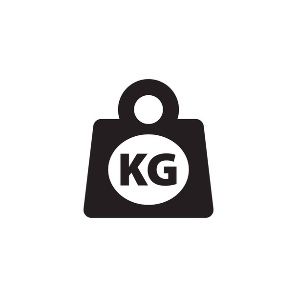 Weight kilogram icon vector isolated - Vector, Image