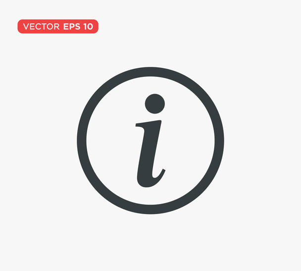 Illustration vectorielle d'icône de signe d'information - Vecteur, image