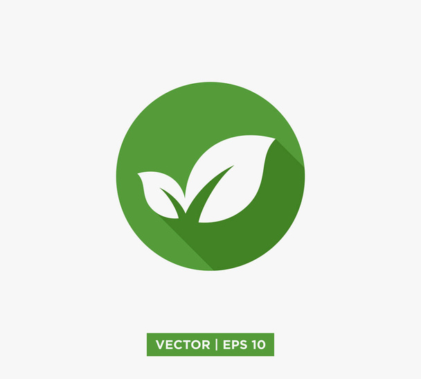 Leaf Icon Vector Illustration - Вектор,изображение