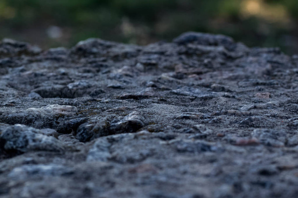 Stone parapet with blurry background beautiful texture - Foto, Imagen
