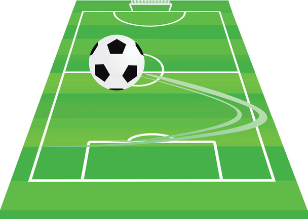 Terrain de football. illustration vectorielle
 - Vecteur, image