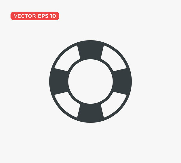 Life Buoy Icon Vector Illustration - Vector, Image