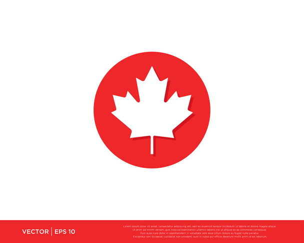 Maple Leaf Canadian Symbol Icon Vector - Vector, Image