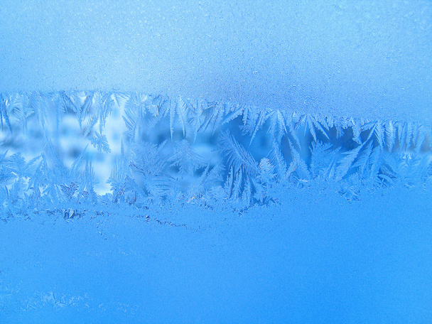 Frost am Fenster - Foto, Bild