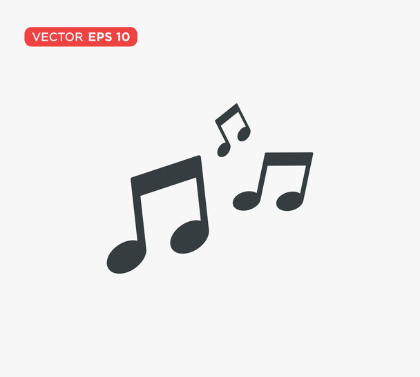 zenei megjegyzés ikon vektor illusztráció - Vektor, kép