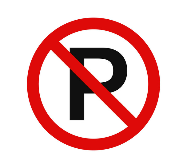 kein Parkzeichen Symbol Symbol Vektor Abbildung - Vektor, Bild