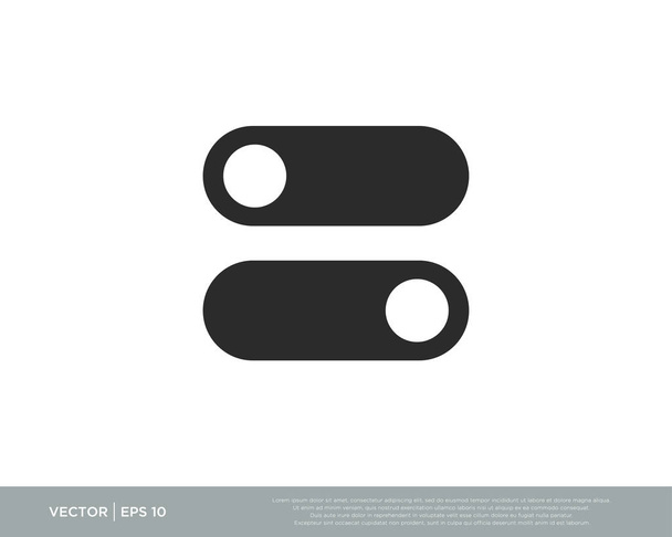 On/Off Switch Button Icon Vector - Vector, Image