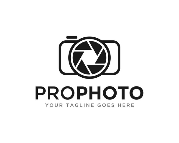 Modèle de logo de photographie d'appareil photo vectoriel
 - Vecteur, image
