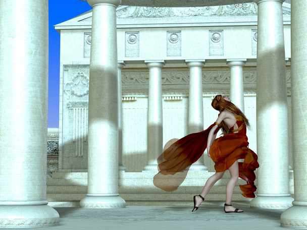 Római lány - Fotó, kép