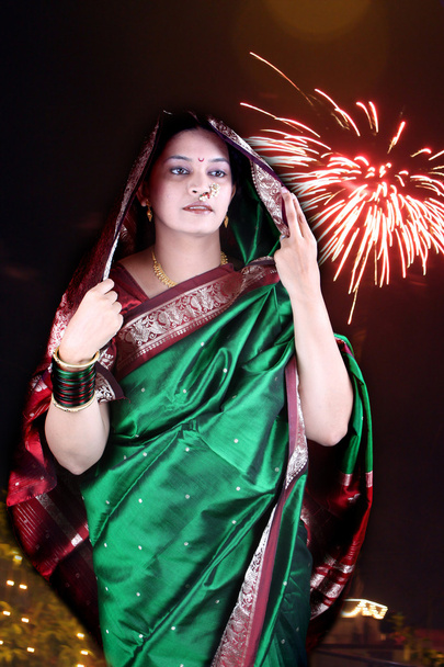 geleneksel diwali Hindistan - Fotoğraf, Görsel