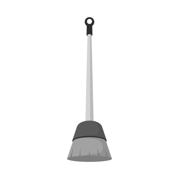 Isolated object of broom and cleaning sign. Set of broom and housekeeping vector icon for stock. - Vektor, obrázek