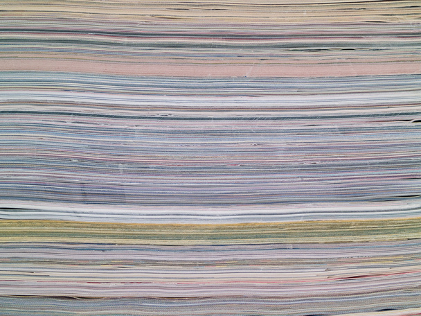 Dergi yığılmış tam kare - Fotoğraf, Görsel