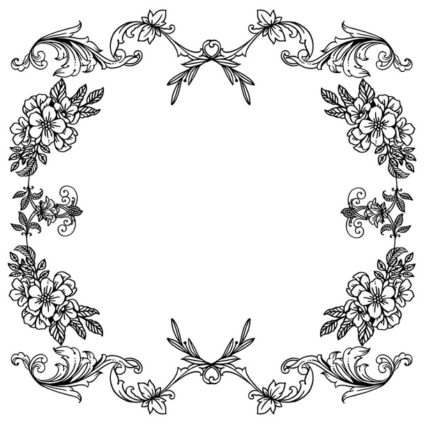 Diversos diseños de tarjeta de invitación, con decoración de marco de flores. Vector
 - Vector, imagen