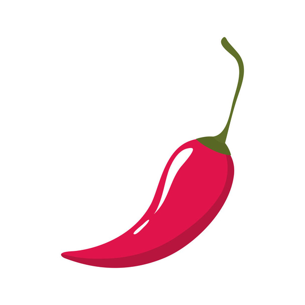 paprika mexikói elszigetelt ikon - Vektor, kép