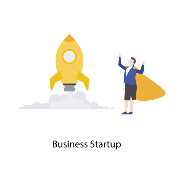 Illustratie vector ontwerp van Business Startup  - Vector, afbeelding