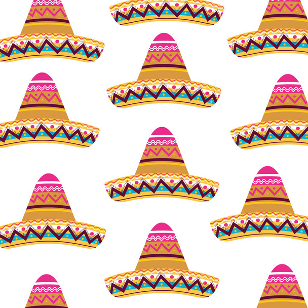 μεξικάνικο καπέλο απομονωμένες εικονίδιο - Διάνυσμα, εικόνα