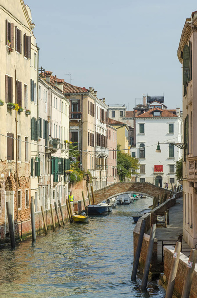 Italy. Venice.  Venetian canal.  - Foto, Imagem