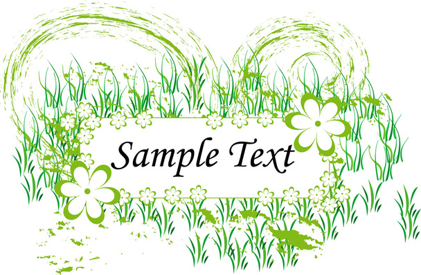 Floral and herbal background - Vector, Image