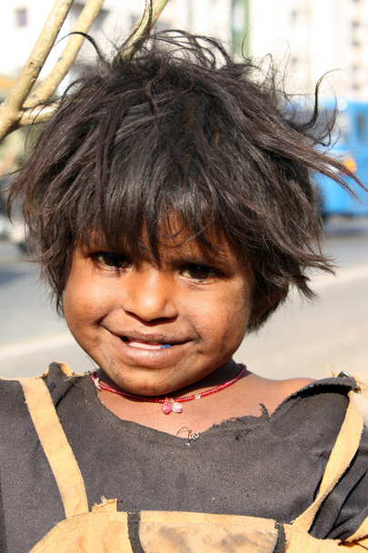 yoksulluk içinde gülümse - Fotoğraf, Görsel