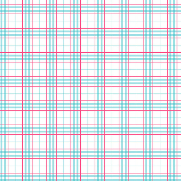 Tartan seamless blue and white pattern.Texture for plaid, tablecloths, clothes, shirts, dresses, paper, bedding, blankets, quilts and other textile products. Vector illustration EPS 10 - Vector, Image