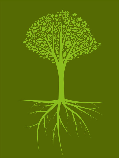 Ilustração em árvore - Vetor, Imagem