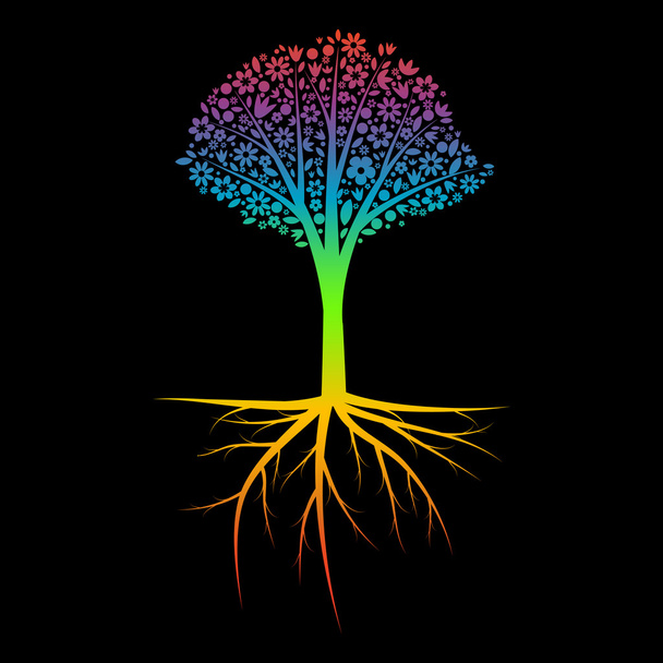 Иллюстрация деревьев - Вектор,изображение